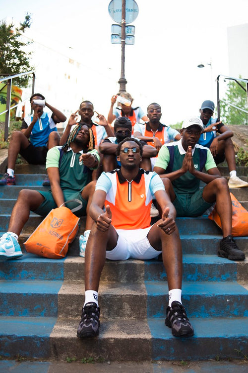 Polo FK Squad - Naranja/Blanco/Azul - Footkorner