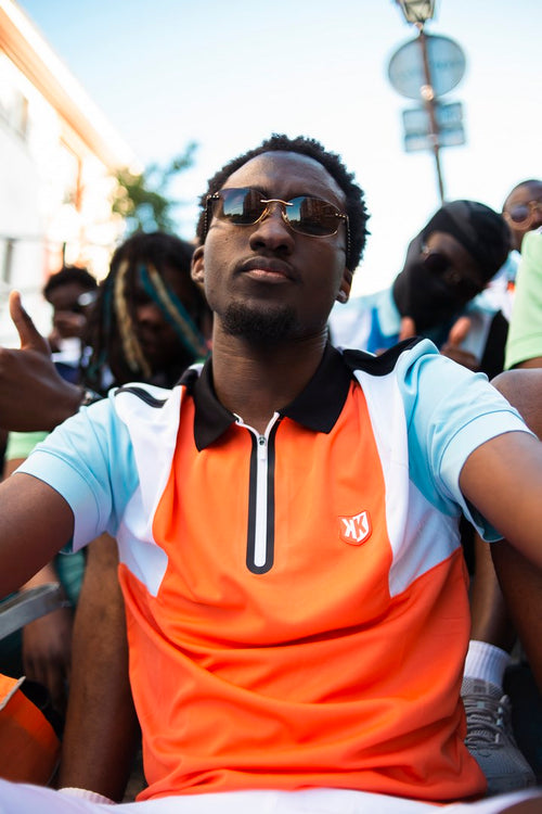 Polo FK Squad - Naranja/Blanco/Azul - Footkorner