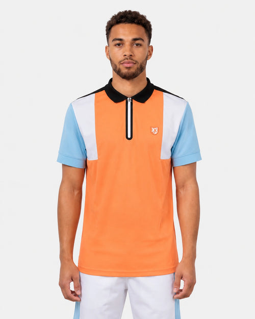 Polo FK Squad - Orange/Blanc/Bleu - Footkorner