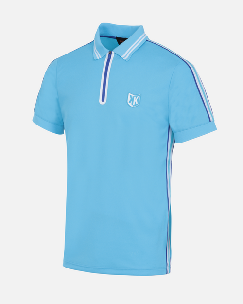 Polo FK Teams - Bleu Ciel/Blanc - Footkorner