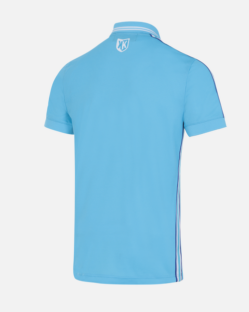 Polo FK Teams - Bleu Ciel/Blanc - Footkorner