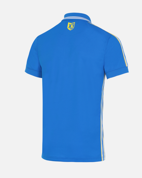 Polo FK Teams - Bleu Royal/Blanc/jaune - Footkorner