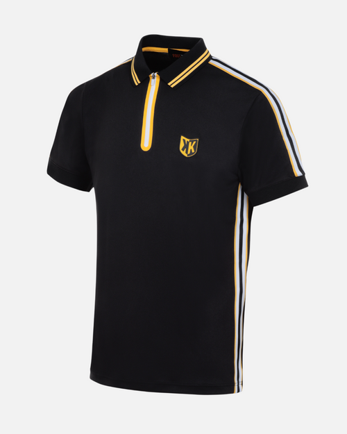 Polo FK Teams - Noir/Blanc/Jaune - Footkorner