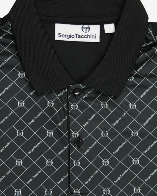 Polo Sergio Tacchini Diamante - Negro/Gris - Footkorner