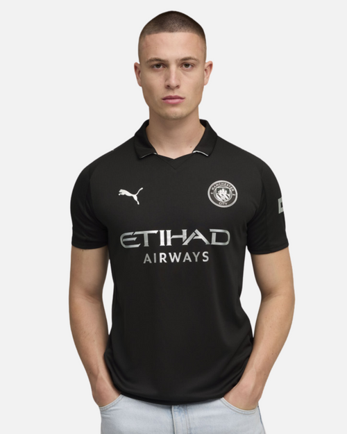 Manchester City 2025/2026 Away Shirt - Black - Footkorner