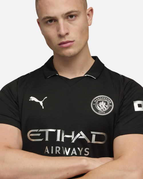 Manchester City 2025/2026 Away Shirt - Black - Footkorner