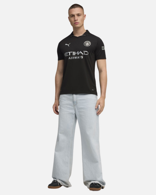 Manchester City 2025/2026 Away Shirt - Black - Footkorner