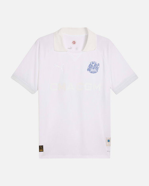 Maillot OM 125ème anniversaire 2024/2025 - Blanc - Footkorner