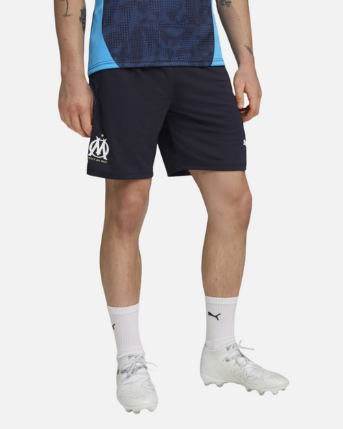 Short d'entraînement OM 2025/2026 - Marine/Bleu Ciel - Footkorner