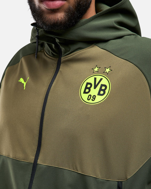 Veste de survêtement Dortmund Tech 2024/2025 - Kaki - Footkorner