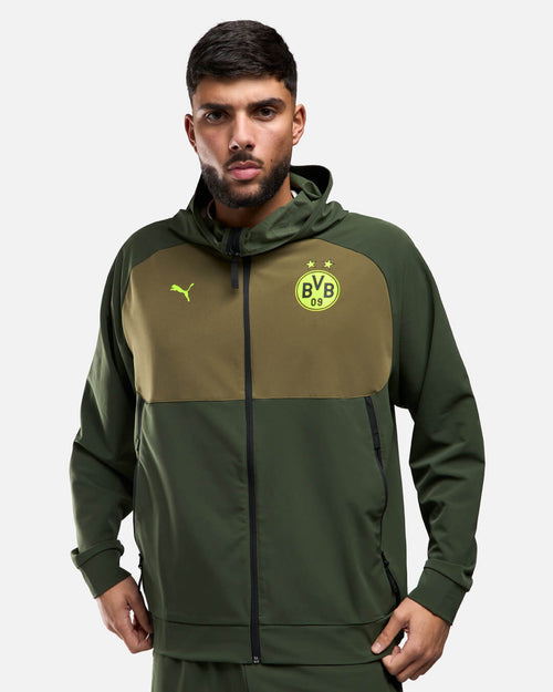 Veste de survêtement Dortmund Tech 2024/2025 - Kaki - Footkorner