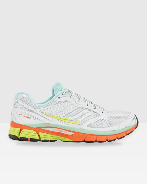 Saucony Progrid Guide 7 - Weiß/Gelb/Orange - Footkorner