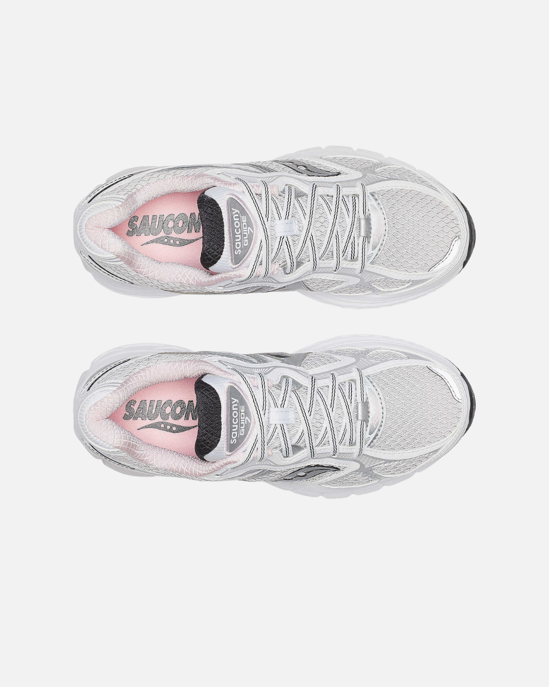 FootkornerSaucony Progrid Guide 7 - Blanc/Rose