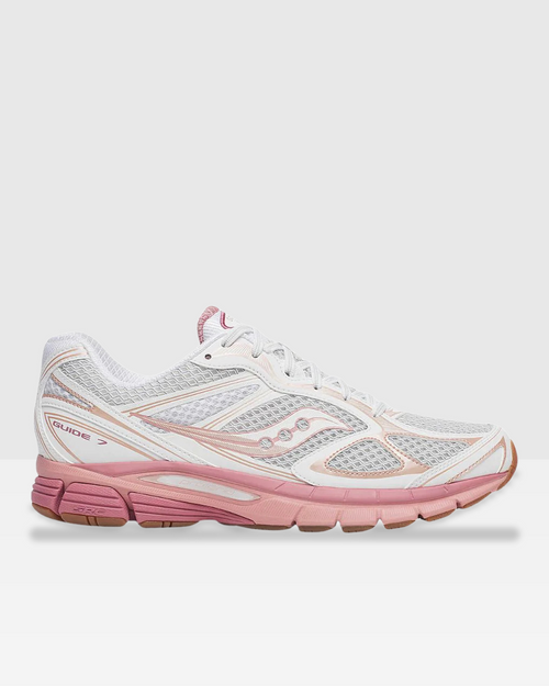 Saucony Progrid Guide 7 - Weiß/Rosa - Footkorner