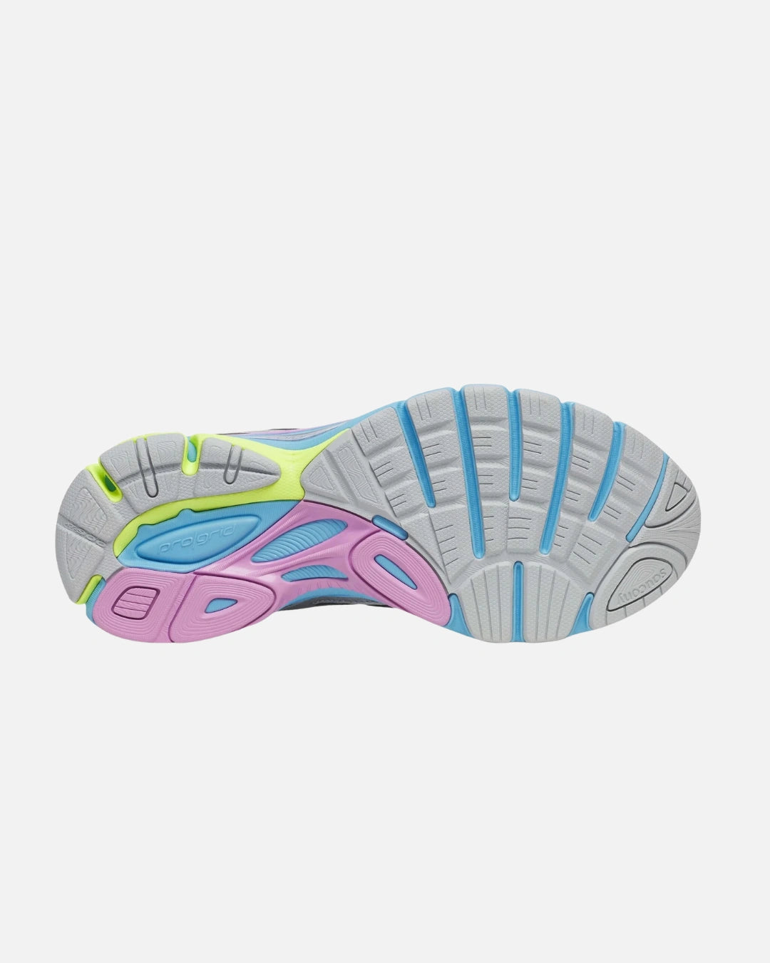 FootkornerSaucony Progrid Guide 7 - Gris/Rose/Bleu/Jaune