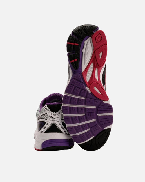 Saucony ProGrid Guide 7 - Gris/Violet/Rouge - Footkorner
