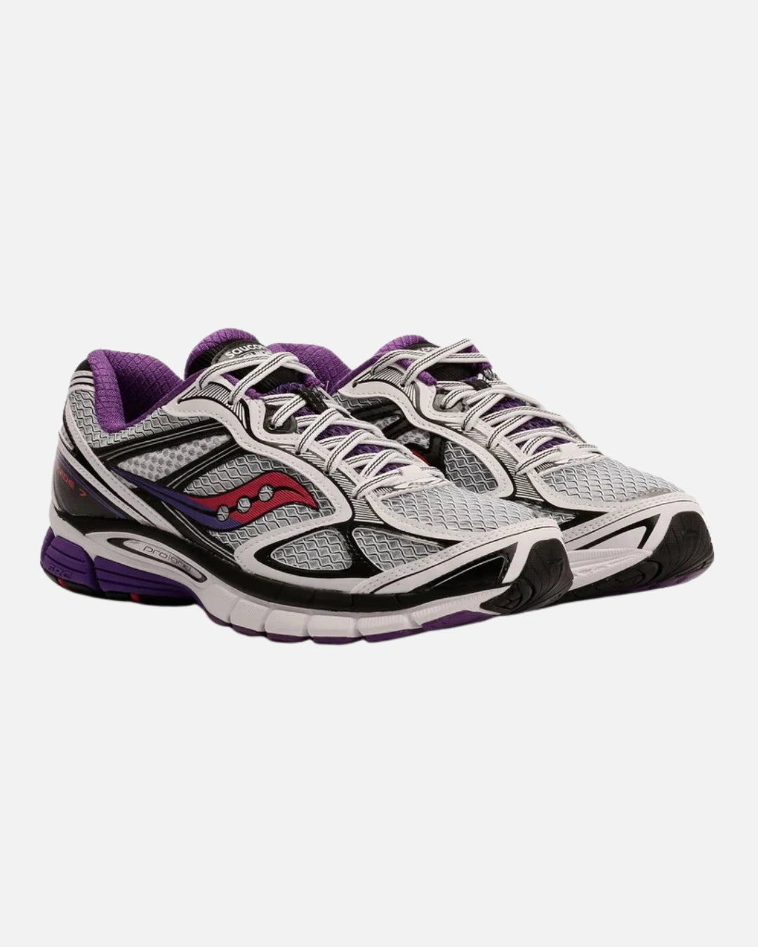 FootkornerSaucony ProGrid Guide 7 - Gris/Violet/Rouge