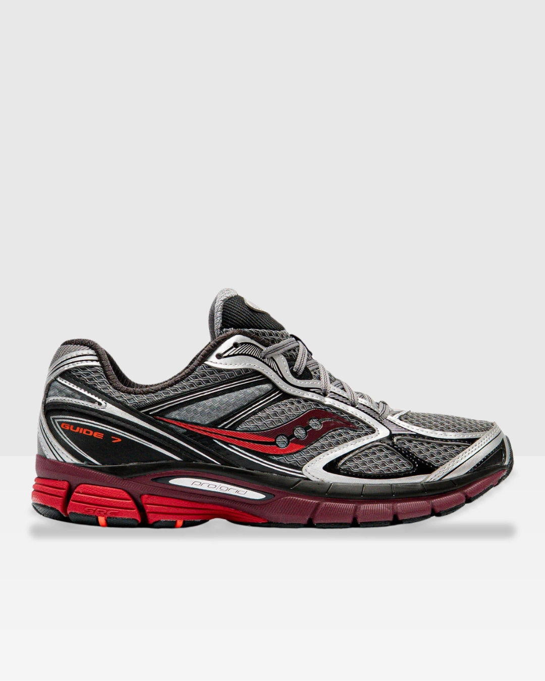 FootkornerSaucony Progrid Guide 7 - Noir/Argent/Rouge