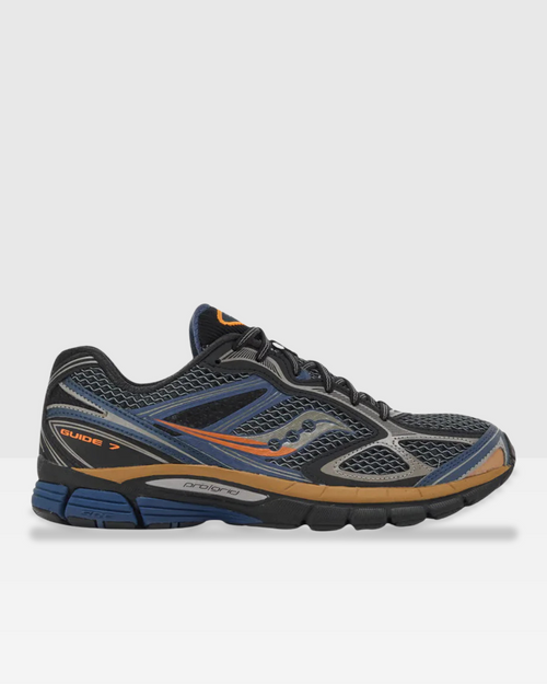 Saucony Progrid Guide 7 - Noir/Bleu/Orange - Footkorner