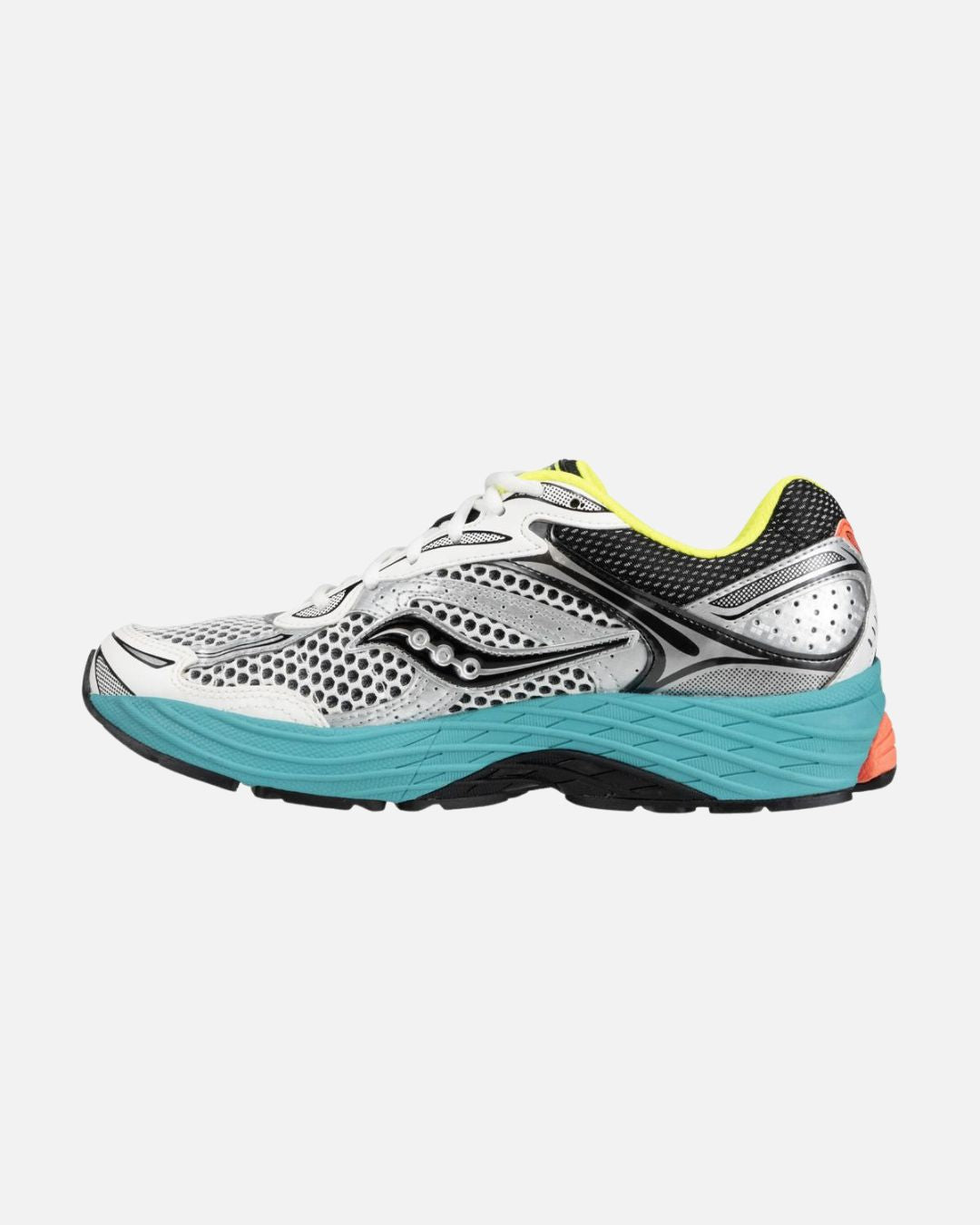 FootkornerSaucony Progrid Omni 9 - Gris/Bleu/Jaune/Rouge
