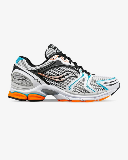 Saucony Progrid Triumph 4 - White/Orange/Black - Footkorner