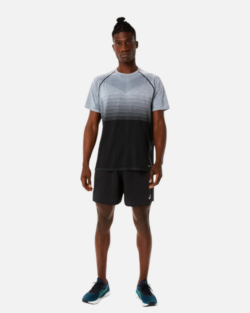 T-shirt senza cuciture Asics - Nero/Grigio - Footkorner