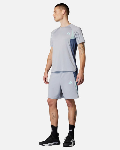 Pantaloncini Adidas Tech Apparel Colorblock - Grigio/Blu - Footkorner