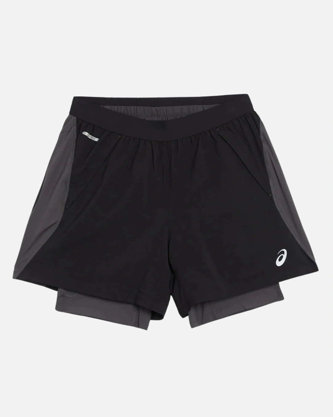 FootkornerShort Asics Road 2N1 5IN - Noir/Gris