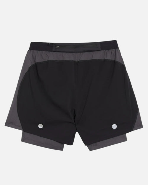 Short Asics Road 2N1 5IN - Noir/Gris - Footkorner
