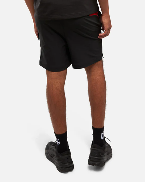 Short d'entrainement Maroc 2024 - Noir/Rouge - Footkorner