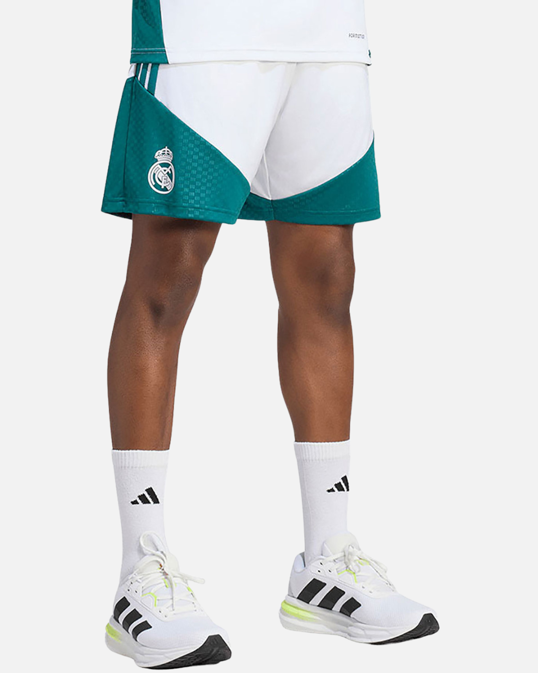FootkornerShort d'entrainement Real Madrid 2026/2027 - Blanc/Vert