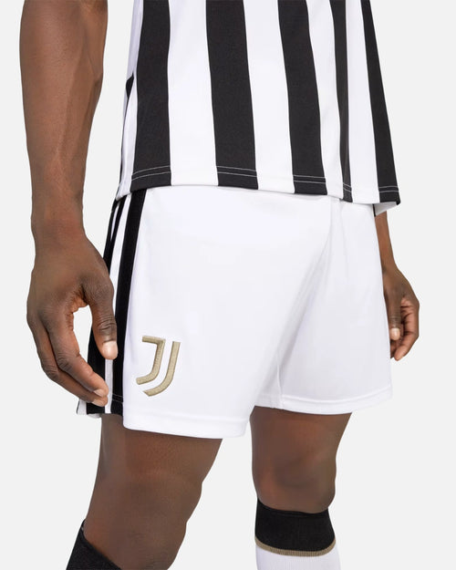 Juventus Heimshorts 2026/2027 - Weiß/Schwarz - Footkorner