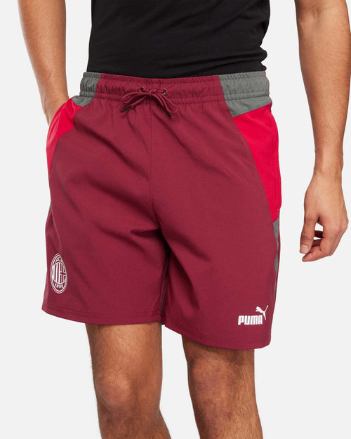 Short d'entrainement AC Milan -  Rouge/Gris - Footkorner