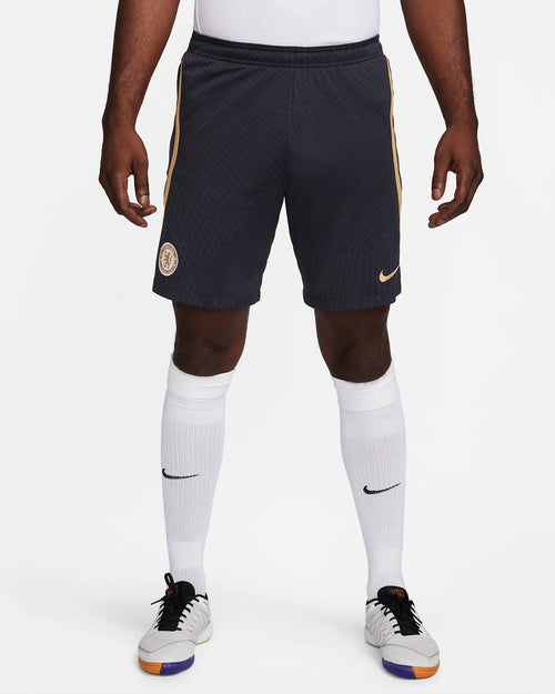 Chelsea Training Shorts - Black/Gold - Footkorner