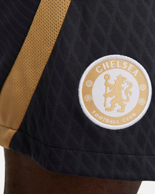 Chelsea Training Shorts - Black/Gold - Footkorner
