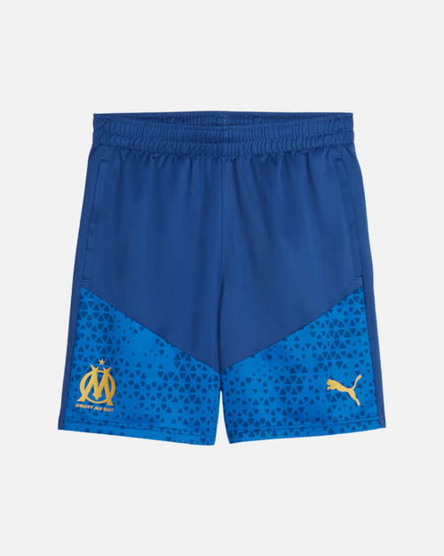 Short d'entrainement OM 2023/2024 - Bleu/Doré - Footkorner