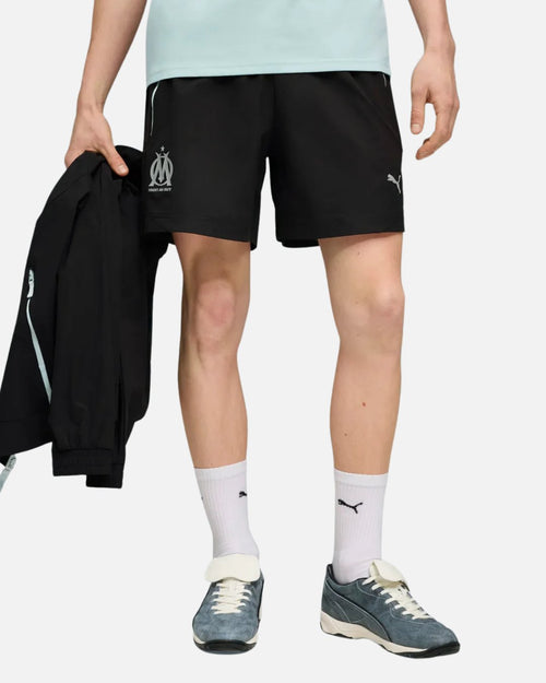 Short d'entraînement OM 2025/26 - Noir - Footkorner