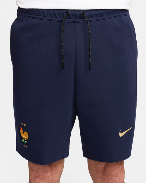 Short Equipe de France Nike Tech Fleece - Marine - Footkorner