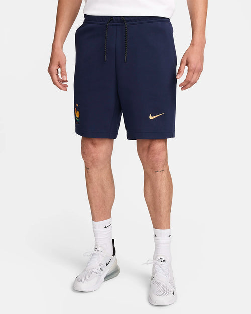 Short Equipe de France Nike Tech Fleece - Marine - Footkorner