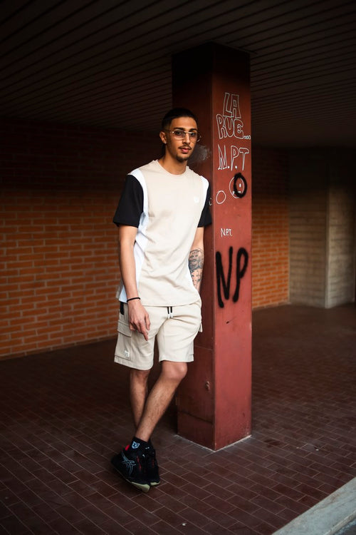 Pantaloncini FK Canto - Beige/Bianco/Nero - Footkorner