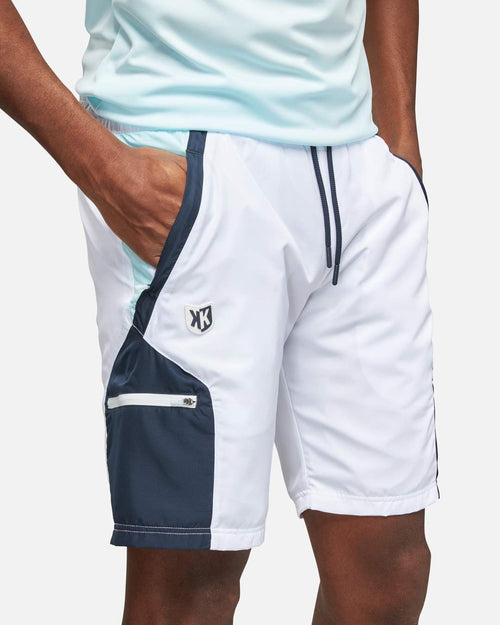 Juego corto de tiro libre - Blanco/Azul - Footkorner