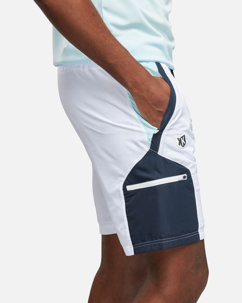 Juego corto de tiro libre - Blanco/Azul - Footkorner