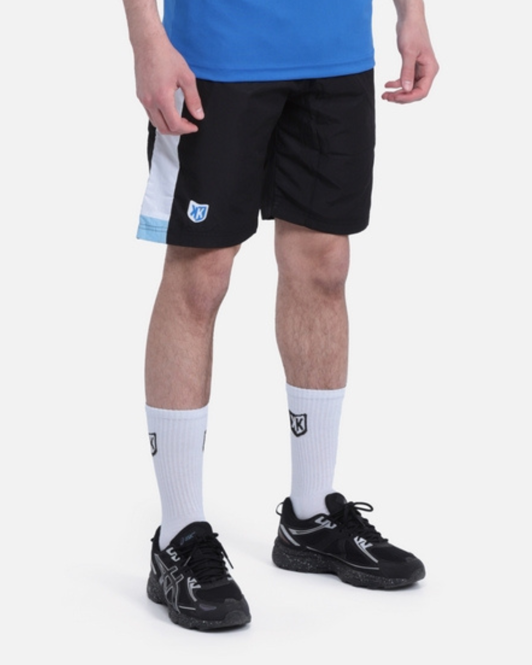 FK Squad Shorts – Schwarz/Blau/Weiß