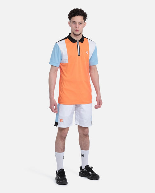 Short FK Squad - Blanc/Naranja/Bleu - Footkorner