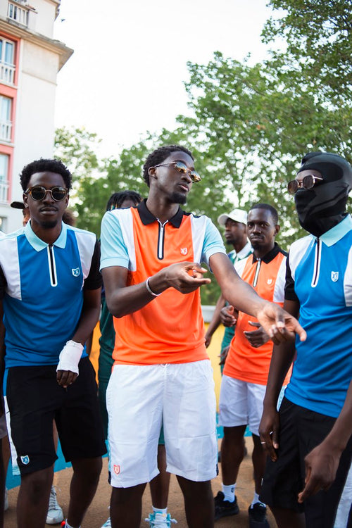 Short FK Squad - Blanc/Naranja/Bleu - Footkorner