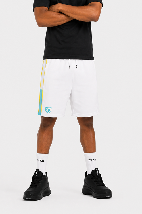 FK Square Shorts - Yellow/White - Footkorner