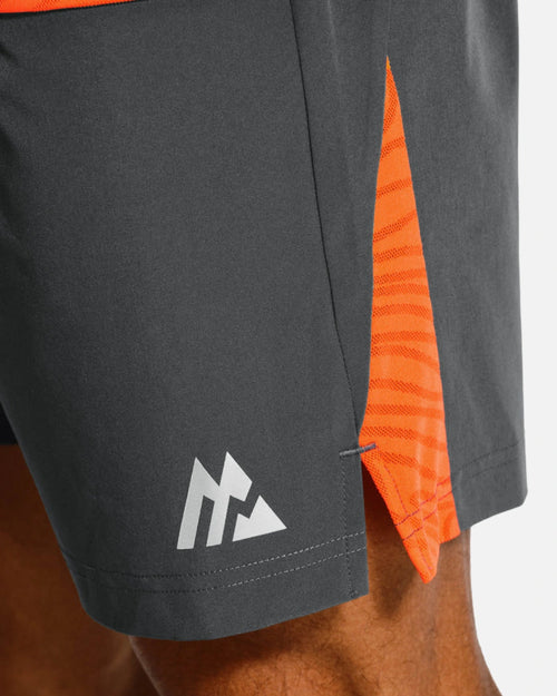 Short Montirex Tide - Noir/Orange - Footkorner