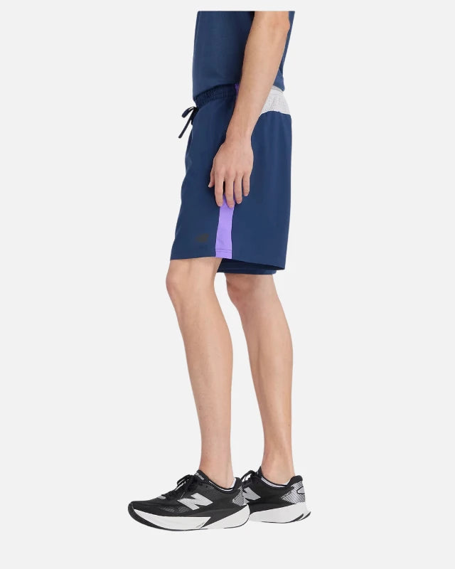 FootkornerShort New Balance Fast Days 7 - Bleu