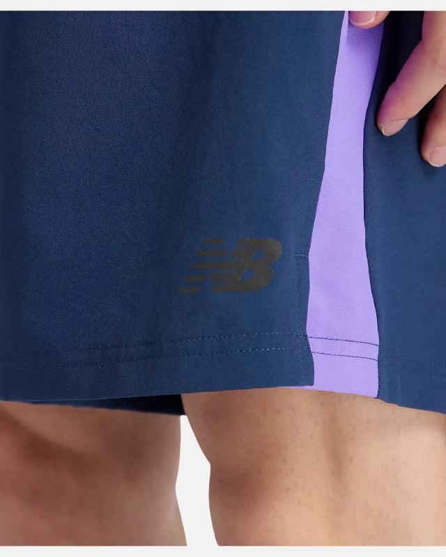 FootkornerShort New Balance Fast Days 7 - Bleu