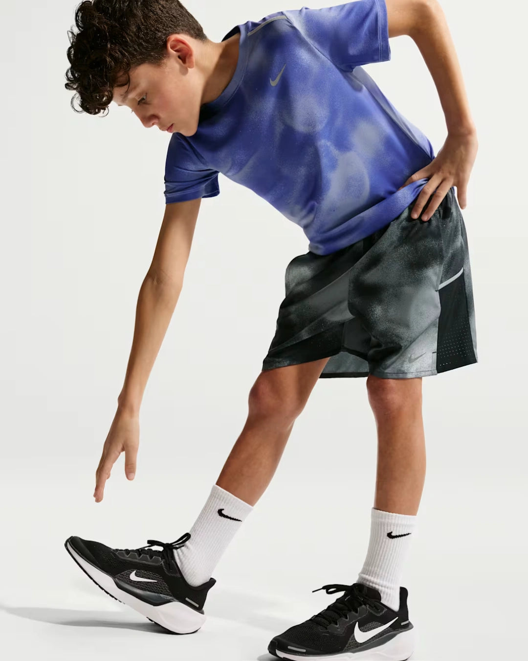 FootkornerShort Nike Drit-Fit Miler Junior - Noir